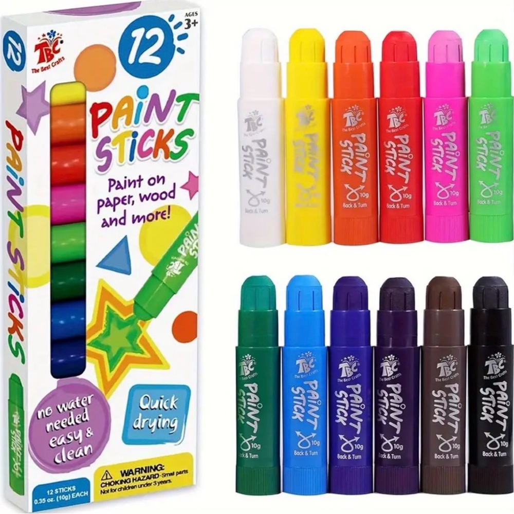 Paint Sticks 12 colors NEW